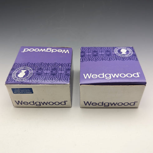 1977 Wedgwood Queen Elizabeth Jubilee Candy Box Pair Royal Blue